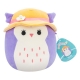 Squishmallows - Peluche Purple Owl with Sun Hat Holly 18 cm