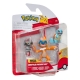 Pokémon - Pack 3 figurines Battle Figure Set Scalpion, Carapuce 1, Chimpenfeu 5 cm