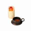 Le Château ambulant - Lampe Illuminated Calcifer & candle 13 cm