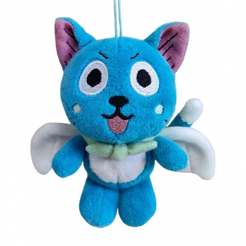 Fairy Tail - Peluche & porte-clés Happy 10 cm