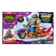 Les Tortues Ninja - Figurine Chopper avec Rocksteady