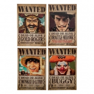 One Piece - Pack 4 aimants Wanted