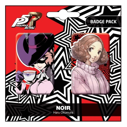 Persona 5 Royal - Pack 2 pin's Noir / Haru Okumura