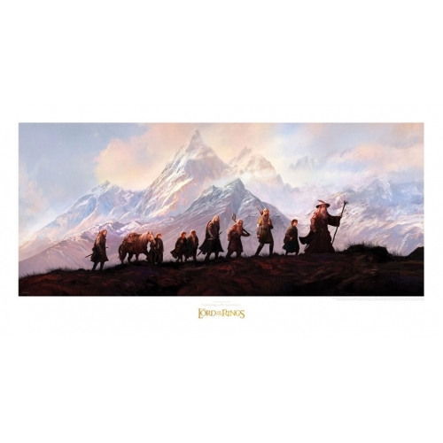 Le Seigneur des Anneaux - Impression Art Print The Fellowship of the Ring: 20th Anniversary 59 x 30 cm