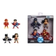 DC Comics - Pack 4 figurines Diecast Nano Metalfigs Wave 1 4 cm