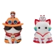 One Piece - Figurine Mega Cat Project Nyanto! The Big Nyan Piece Series trading figure Portgas D. Ace 10 cm