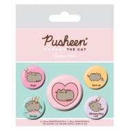 Pusheen - Pack 5 badges Pusheen Nah