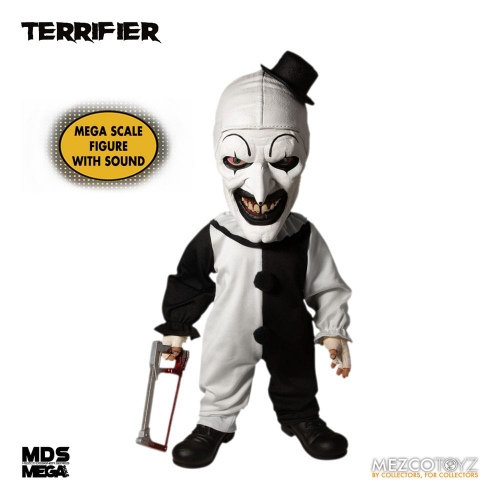 Terrifier - Poupée MDS Mega Scale Art the Clown with Sound 38 cm