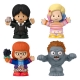 Mercredi - Pack 4 mini figurines Fisher-Price Little People Mercredi Collector 6 cm