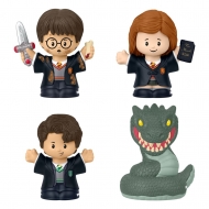 Harry Potter - Pack 4 mini figurines Fisher-Price Little People Collector Chambre des Secrets 6 cm