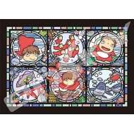 Ponyo sur la falaise - Puzzle Stained Glass Ponyos everywhere (208 pièces)