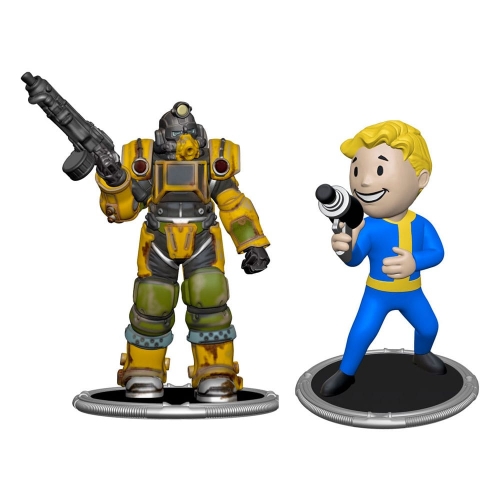 Fallout - Pack 2 figurines Set A Excavator & Vault Boy (Gun) 7 cm