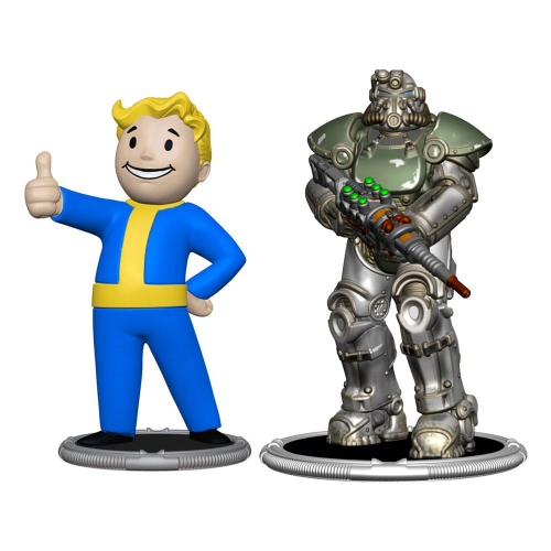 Fallout - Pack 2 figurines Set F Raider & Vault Boy (Strong) 7 cm