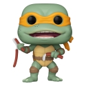 Les Tortues Ninja - Figurine POP! Michelangelo avec Saucisse Nunchucks 9 cm