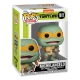 Les Tortues Ninja - Figurine POP! Michelangelo avec Saucisse Nunchucks 9 cm