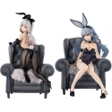 Original Character - Statuetten 1/7 SSR Yi Ren Guan - House of Unhumans Jin Hua: Bunny Ver. + Qiao Er Combinatorial 23 cm