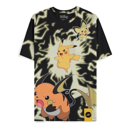 Pokèmon - T-Shirt Mirage AOP Pikachu Lightning