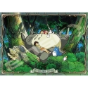 Mon voisin Totoro - Puzzle Stained Glass Napping with Totoro (500 pièces)