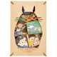 Mon voisin Totoro - Paper Model Kit Paper Theater Wood Style Silhouette Big Totoro