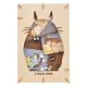 Mon voisin Totoro - Paper Model Kit Paper Theater Wood Style Silhouette Big Totoro