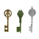 Ready Player One - Pack 3 clefs Jade Key, Crystal Key & Copper Key