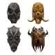 The Elder Scrolls V: Skyrim - Réplique Dragon Priest Masks Set