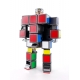 Rubik's Cube - Figurine Rubik's Cube Diecast Soul of Chogokin Rubik's Cube Robo 15 cm