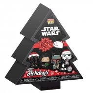 Star Wars Holiday 2024 - Pack 4 porte-clés Pocket POP! Tree Holiday Box 4 cm