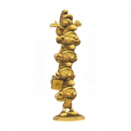 Les Schtroumpfs - Statuette Resin Les Schtroumpfs Column Gold Limited Edition 50 cm