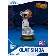 La Reine des neiges - Statuette Mini Diorama Stage Olaf Presents Olaf Simba 12 cm