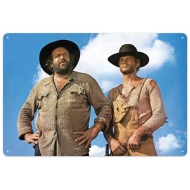 Bud Spencer & Terence Hill - Panneau métal Blue Sky 20 x 30 cm