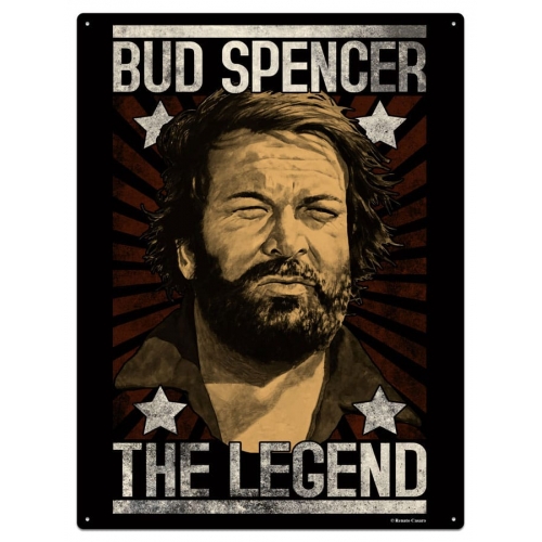 Bud Spencer - Panneau métal The Legend 20 x 30 cm