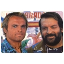 Bud Spencer & Terence Hill - Panneau métal Autogramm 20 x 30 cm