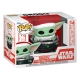 Star Wars : Mandalorian - Figurine POP! Holiday Grogu Pram 9 cm