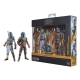 Star Wars : The Mandalorian Black Series - Pack 2 figurines Mandalorian Shriek-Hawk Trainers 15 cm