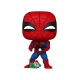 Marvel - Figurine POP! Holiday Spiderman w/Open gift 9 cm