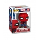 Marvel - Figurine POP! Holiday Spiderman w/Open gift 9 cm