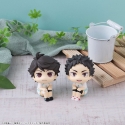 Haikyu!! - Statuette Look Up Toru Oikawa & Hajime Iwaizumi Uniform Ver. 11 cm (avec cadeau)