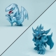 Yu-Gi-Oh - ! Duel Monsters - Statuetten Megatoon Blue Eyes White Dragon & Obelisk the Tormentor (avec cadeau)