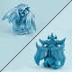 Yu-Gi-Oh - ! Duel Monsters - Statuetten Megatoon Blue Eyes White Dragon & Obelisk the Tormentor (avec cadeau)