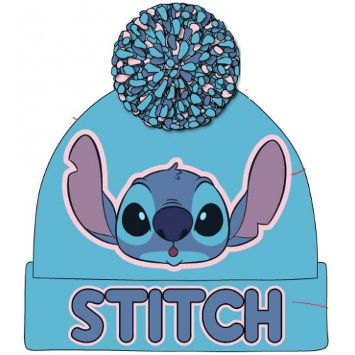 Lilo & Stitch - Bonnet Pom-Pom Light Blue