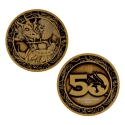 Dungeons & Dragons - Pièce de collection 50th Anniversary Antique Gold Edition 4 cm