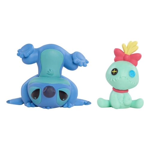 Lilo & Stitch - Pack 2 figurines Scrump & Upside Down Stitch 7 cm