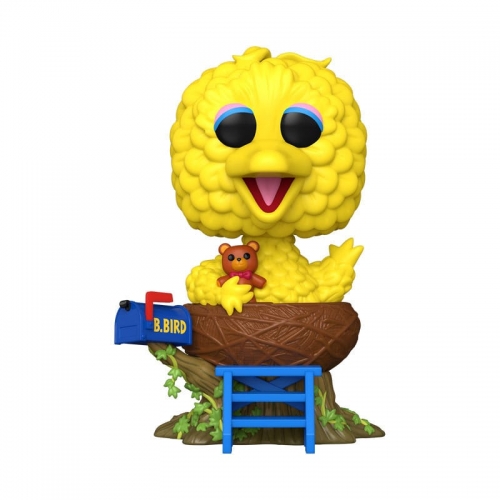 1, Rue Sésame - Figurine POP! Deluxe Big Bird in Nest 17 cm