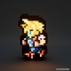 Final Fantasy Record Keeper - Lumière Pixelight Cloud Strife 10 cm