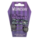 Mercredi - Pack 4 accessoires pour cheveux Pruple & Black