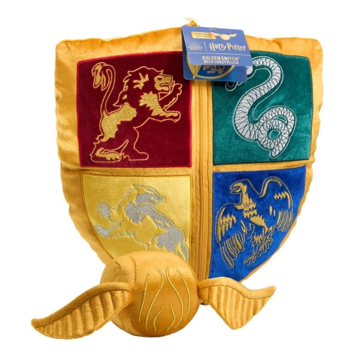 Harry Potter - Oreiller avec peluche Quidditch Crest & Vif d'or