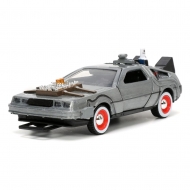 Retour vers le Futur III - Réplique métal 1/32 DeLorean Time Machine Free Rolling