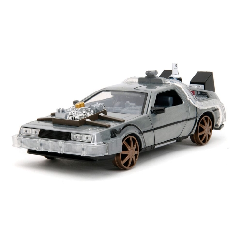 Retour vers le Futur III - Réplique métal 1/24 DeLorean Time Machine Railroad Wheels