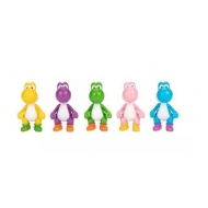 World of Nintendo - Pack 5 figurines Yoshi 6 cm